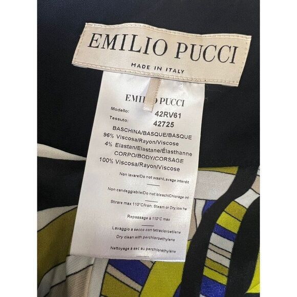 Beyoncé Knowles in Classic EMILIO PUCCI Runway Blue and Yellow Wrap Skir… - Picture 10 of 11